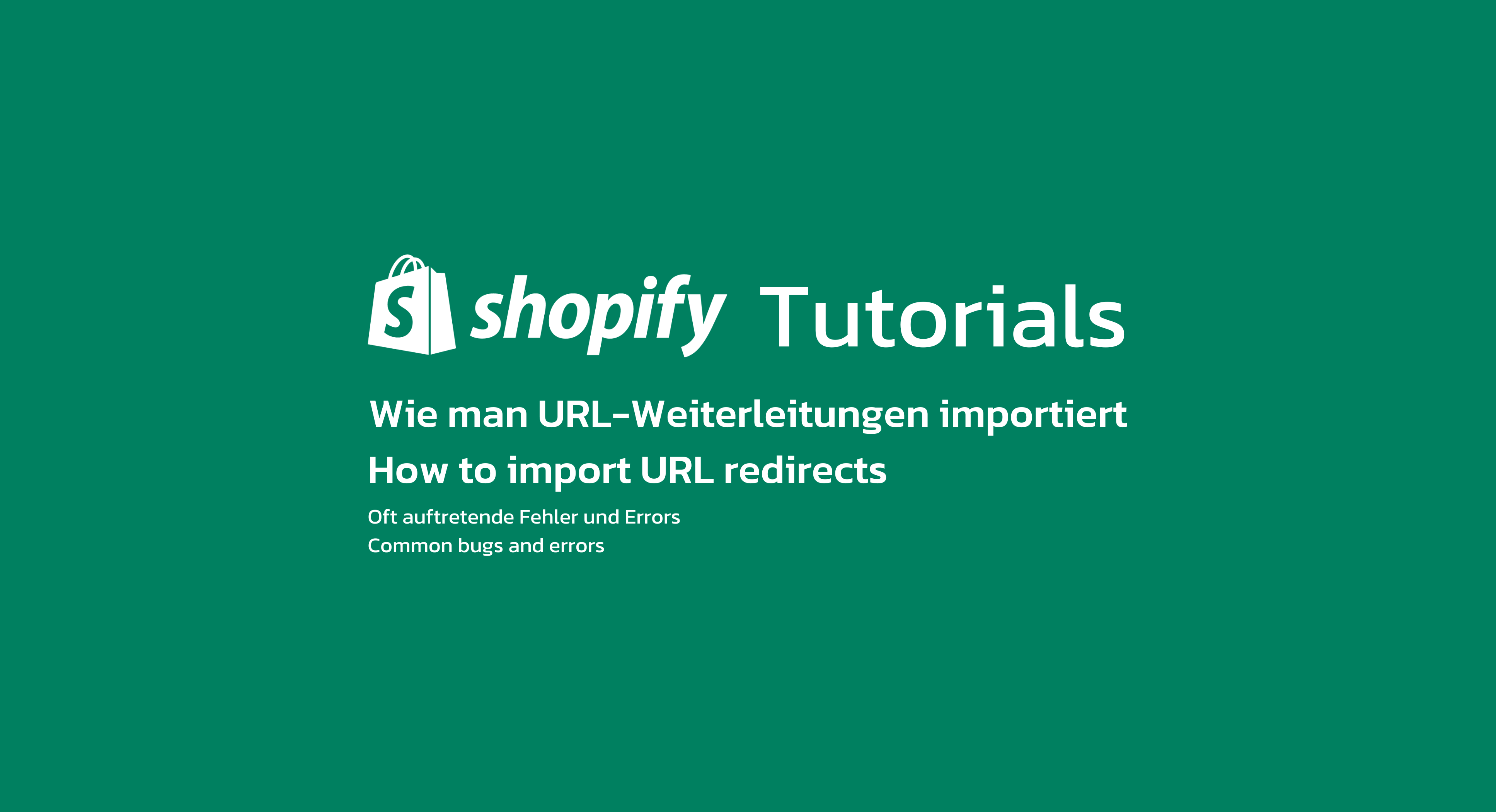 Shopify URL-Weiterleitungen Thumbnail